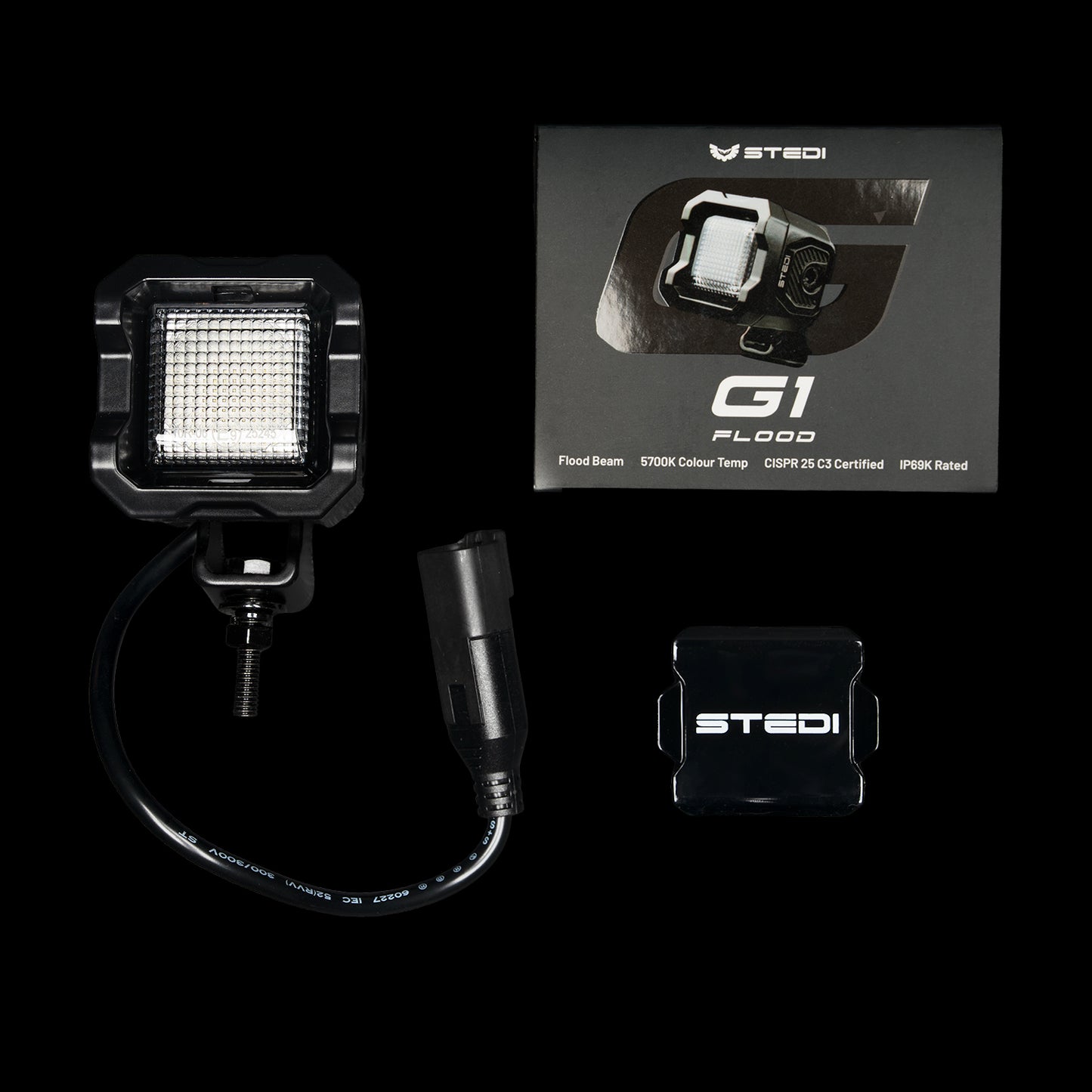 STEDI G1 Black Flood Work Light