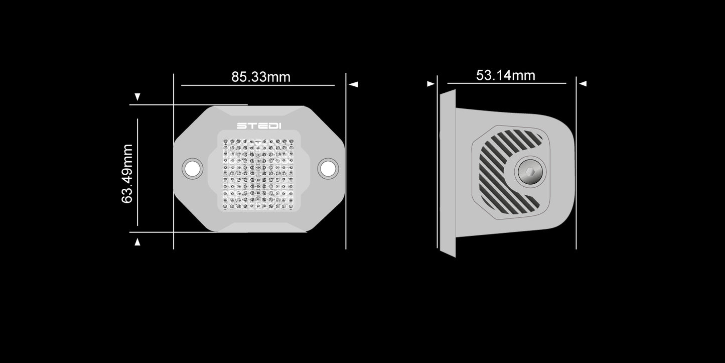 STEDI G1 Marine Flush Work Light