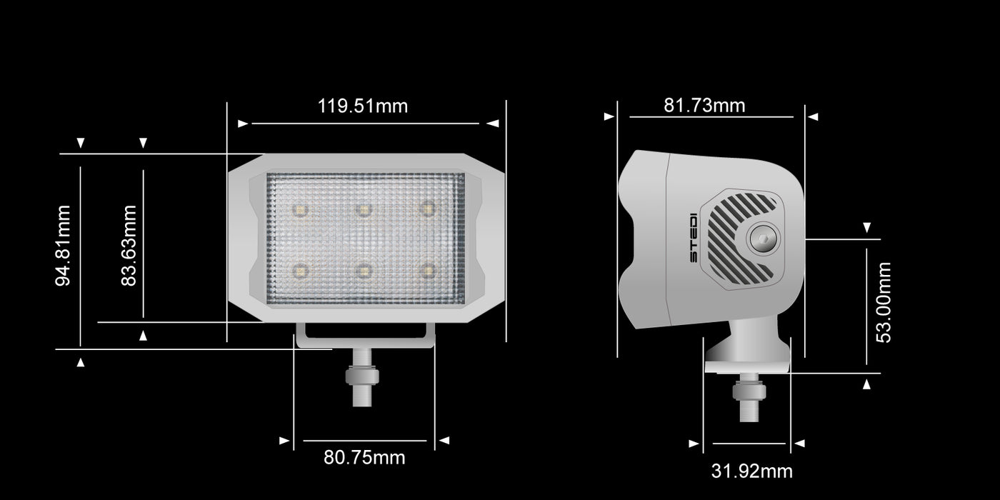 STEDI G6 Marine Ultra Flood Work Light