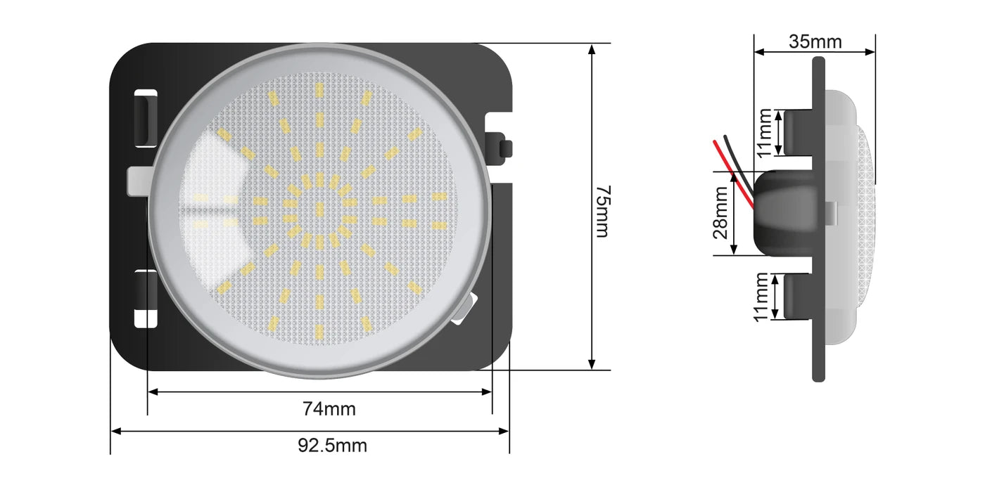 STEDI Dynamic LED Side Marker to suit Jeep JK Wrangler