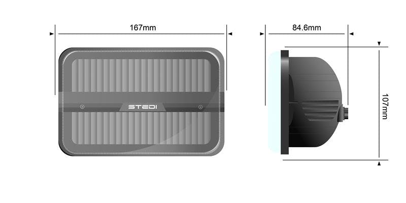 STEDI Homage Rectangle 6"x4" - (5700K)