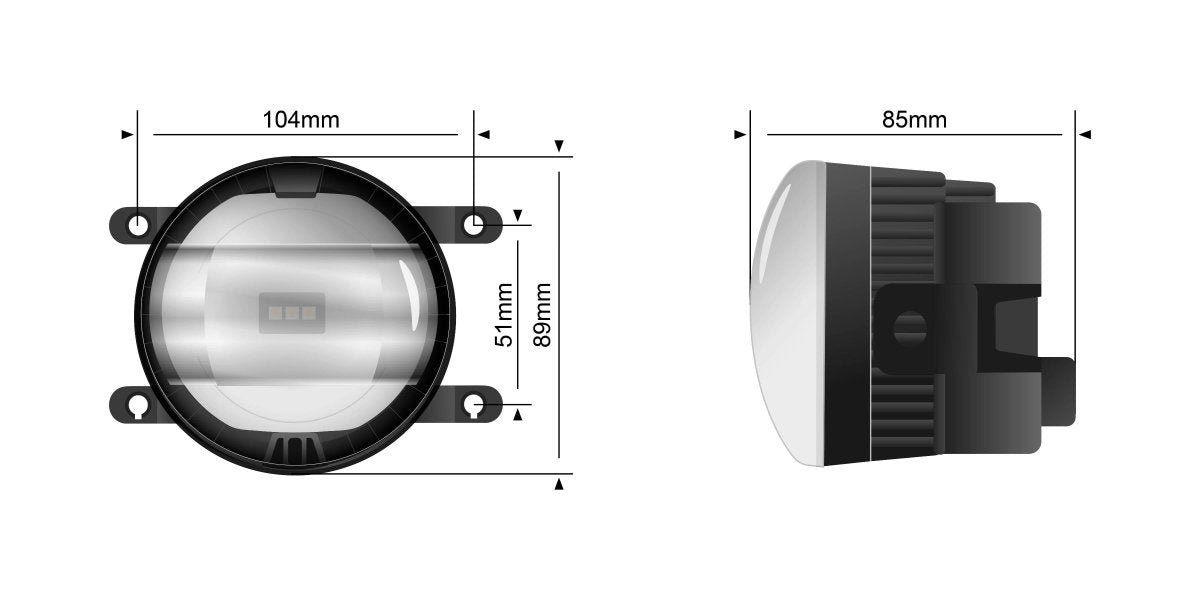 STEDI Universal Type A LED Fog Light Conversion Kit