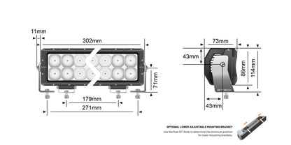 STEDI 12 Inch ST4K 20 LED Double Row Bar
