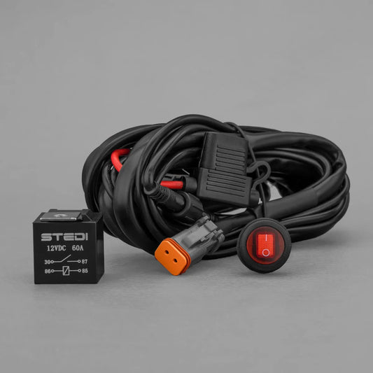 STEDI LED Work Light Wiring Kit Loom Harness (Not high beam triggered)