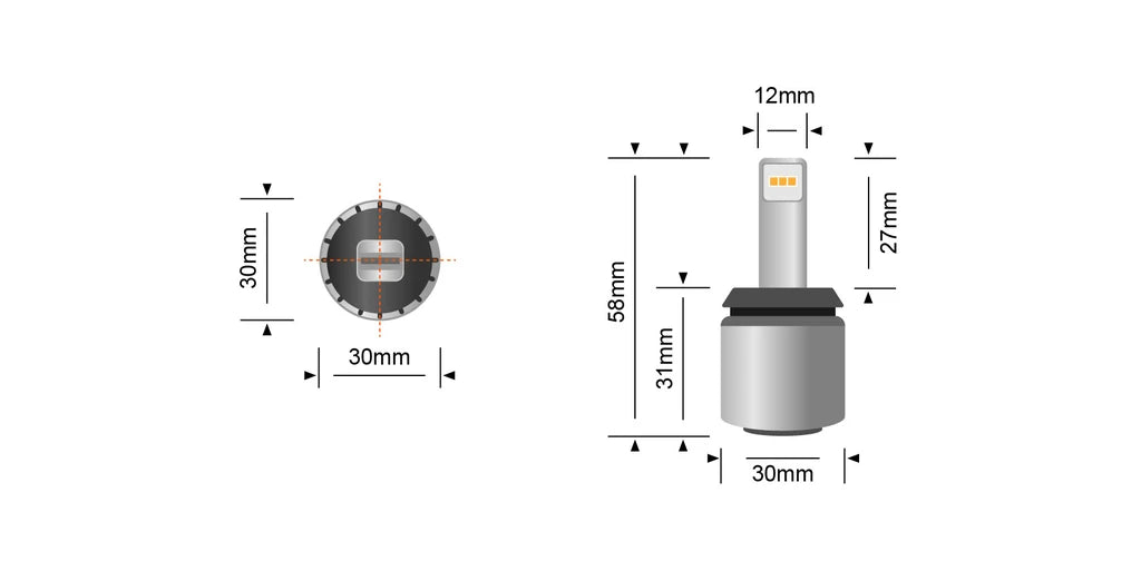 Stedi 1,000 Lumen BA15S Reverse LED Upgrade