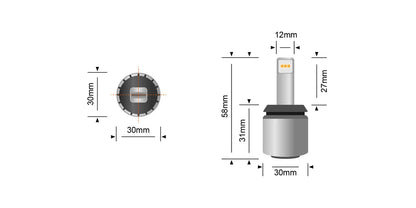 Stedi 1,000 Lumen BA15S Reverse LED Upgrade