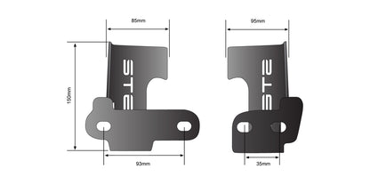 STEDI Inner Grille Light Bracket to suit N80 Hilux GR Sport