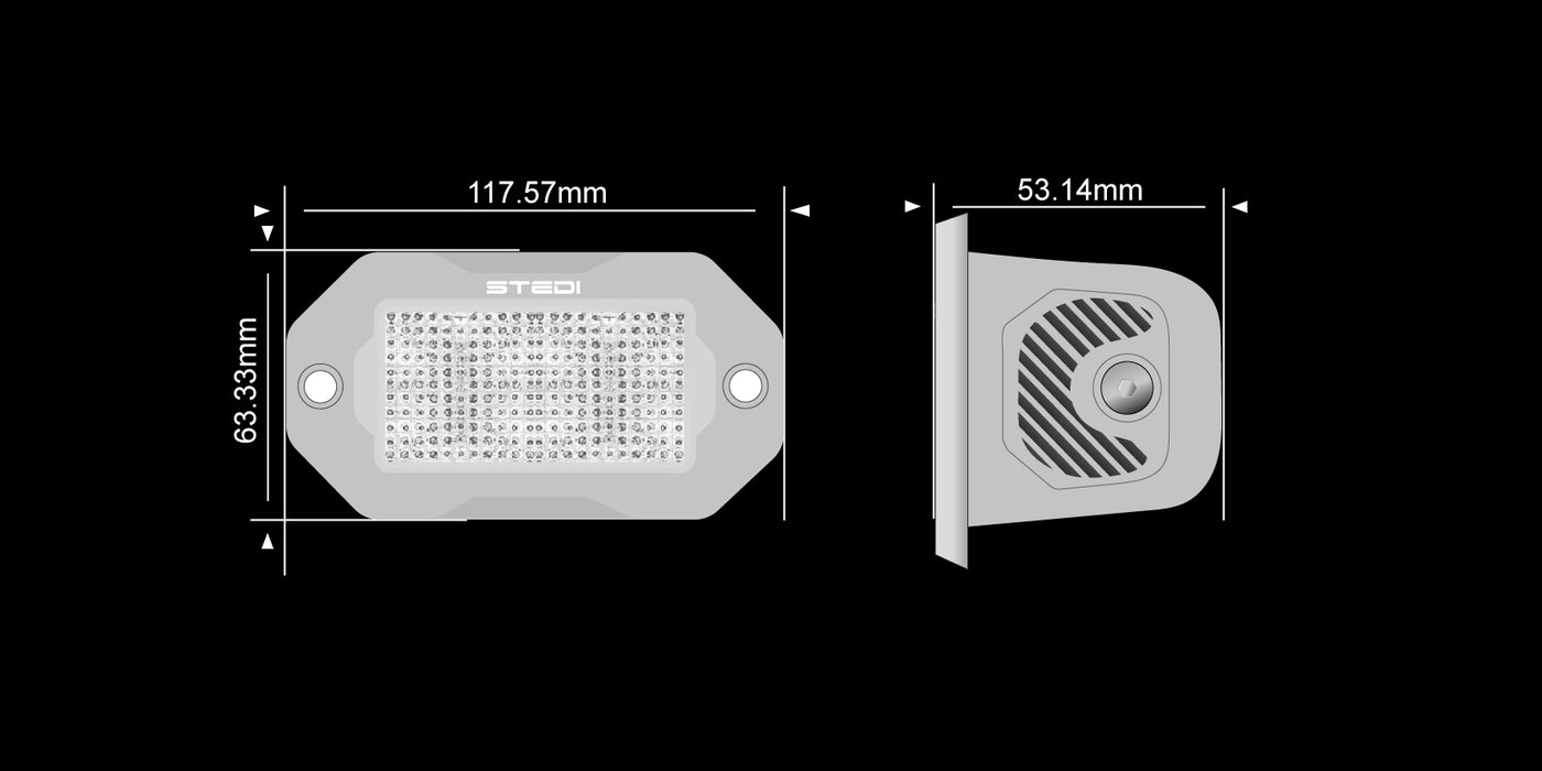 STEDI G2 Marine Flush Work Light