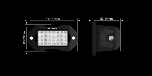 STEDI G2 Black Flush Work Light
