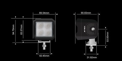 STEDI G4 Black Ultra Flood Work Light