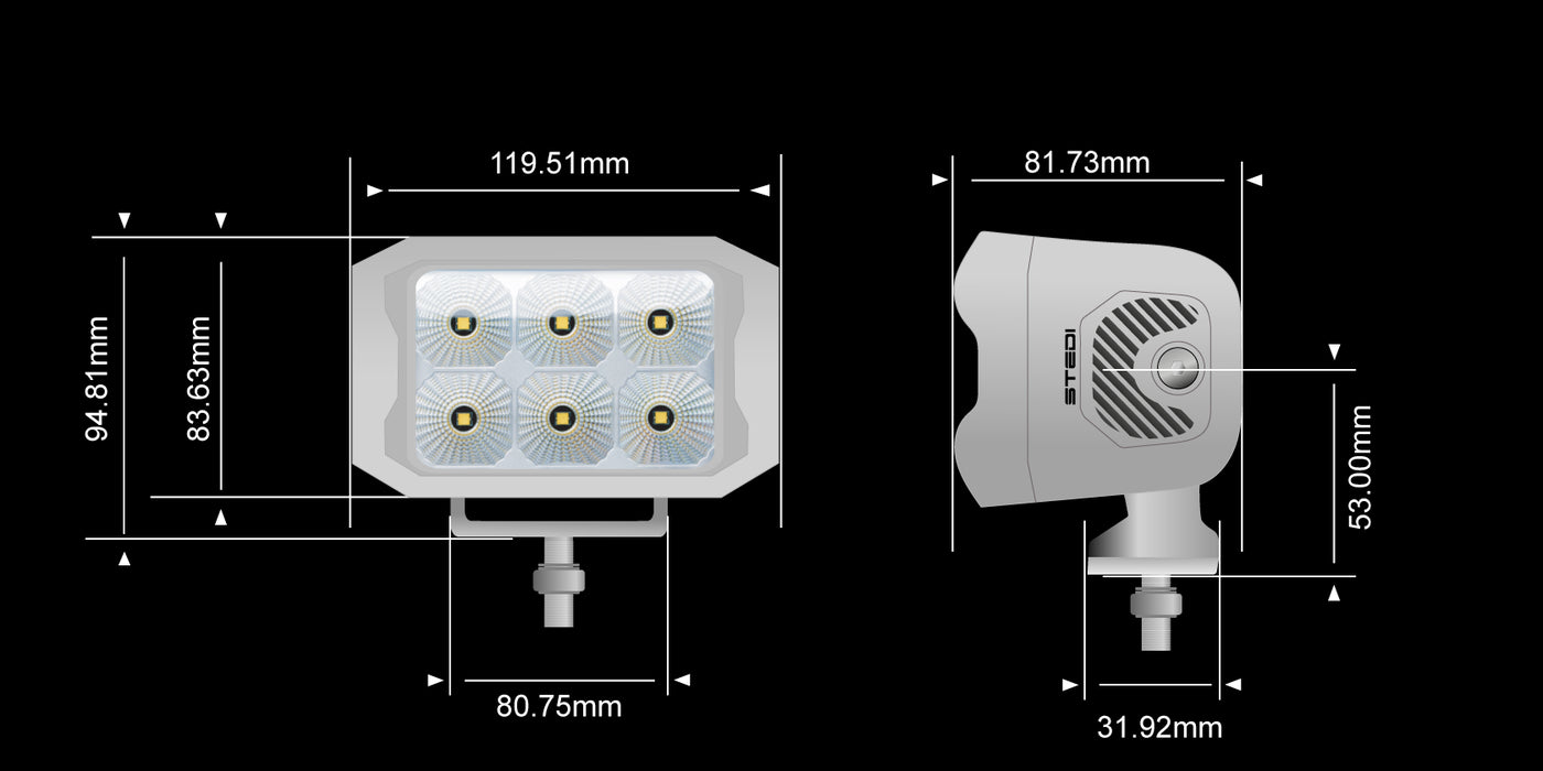 STEDI G6 Marine Flood Work Light