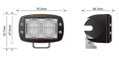 STEDI 10W Mini V2 Marine Edition LED Flood Light 5700k (diffused)