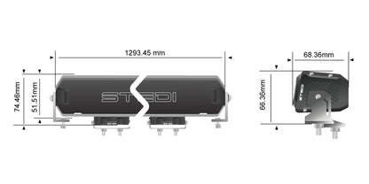 STEDI Sport Plus Single Row 51.5 inch 40 LED Light Bar