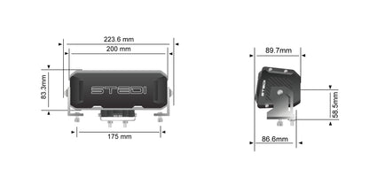 STEDI Sport Plus Double Row 8 inch 12 LED Light Bar