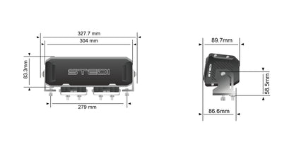STEDI Sport Plus Double Row 12 inch 20 LED Light Bar