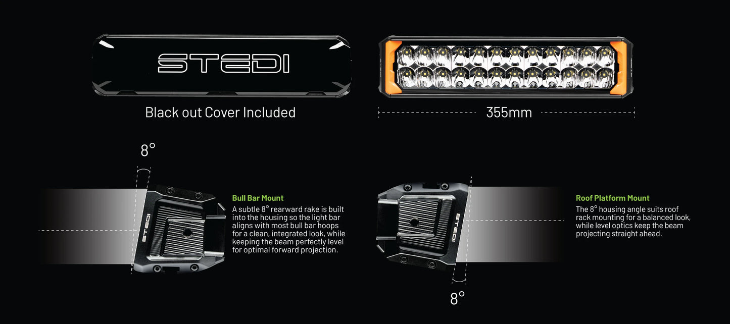 STEDI Sport Plus Double Row 14 inch 24 LED Light Bar