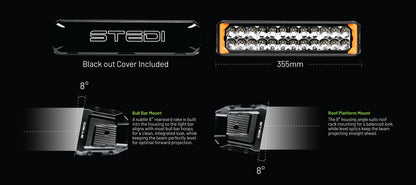 STEDI Sport Plus Double Row 14 inch 24 LED Light Bar