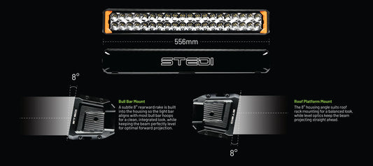 STEDI Sport Plus Double Row 22 inch 40 LED Light Bar