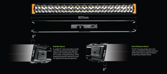 STEDI Sport Plus Double Row 32 inch 60 LED Light Bar
