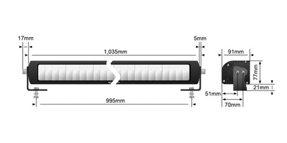 STEDI ST-X 40.5 Inch LED Light Bar