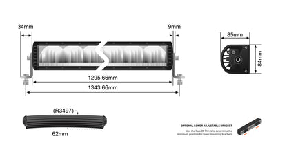 STEDI ST2K Series 51 Inch 20 LED Curved Light Bar