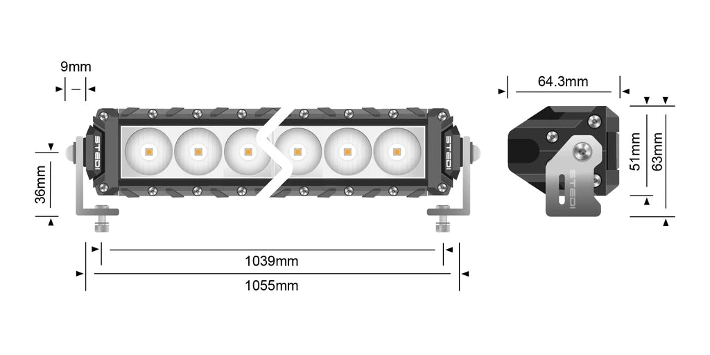 STEDI ST3K 41.5 Inch 40 LED Slim LED Light Bar
