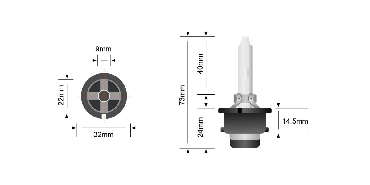 STEDI D2S Xenon 35W HID Bulbs (Pair)