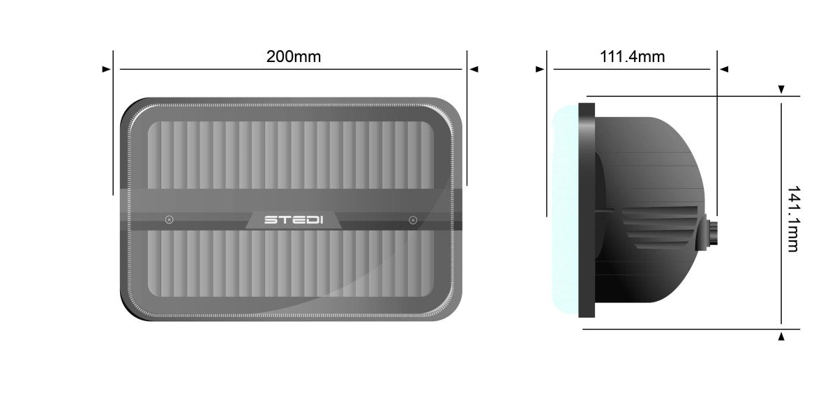 STEDI Homage Rectangle 7"x5" - (5700K) 
