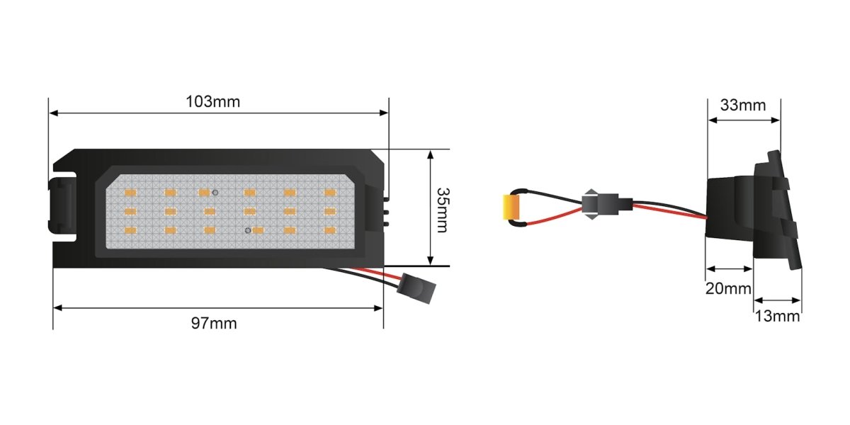 STEDI LED License plate light to Suit Hyundai & Kia