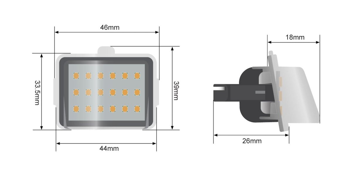 STEDI LED License Plate Light to suit Mercedes - Benz