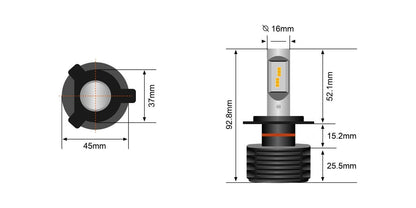 STEDI Motorcycle H4 LED Headlight Upgrade Kit