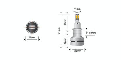 STEDI Projector H7 LED Head Light Upgrade (Pair)