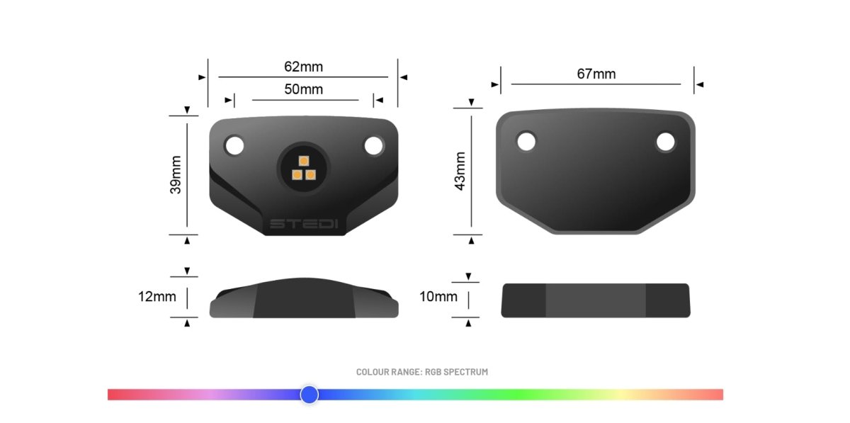 STEDI Surface 4 LED Rock Lights (RGB)