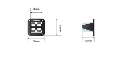 STEDI Twin Anderson Style Flush Mount