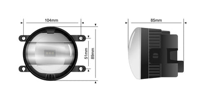 STEDI Universal Type A LED Fog Light Conversion Kit