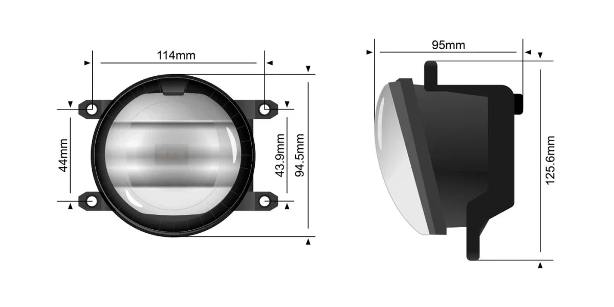 STEDI Universal Type C LED Fog Light Conversion Kit