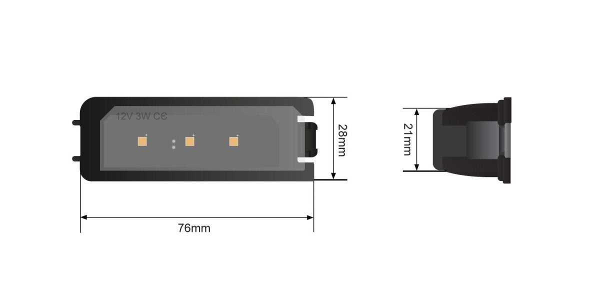 STEDI VW LED License Plate Module light Amarok | Golf | Polo