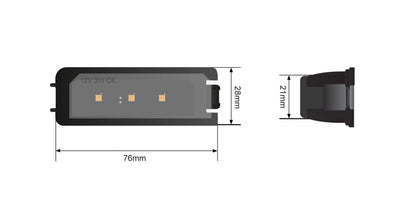 STEDI VW LED License Plate Module light Amarok | Golf | Polo
