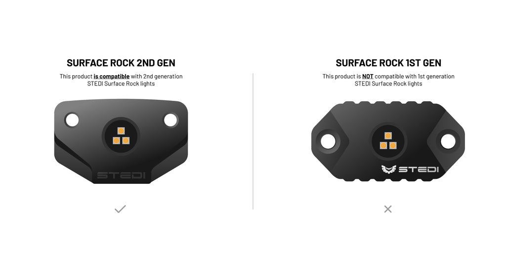STEDI Roof Rack Light Bracket (Pair) | Surface Rock Light
