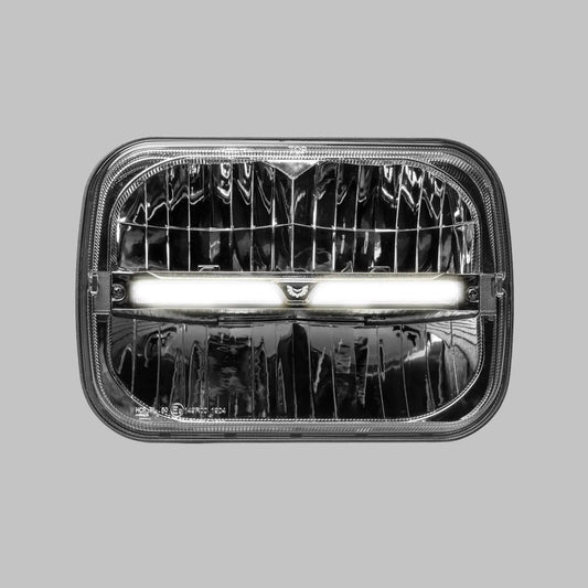 STEDI Homage Rectangle 7 x 5 Inch Headlight with DRL & Integrated Indicator